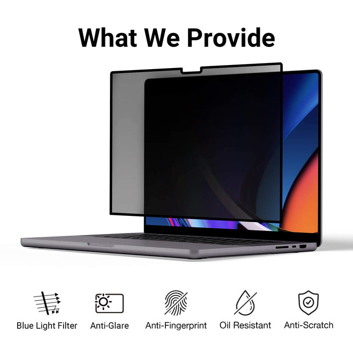 Macbook Pro 14インチ用プライバシースクリーンプロテクター - Storageble Protector