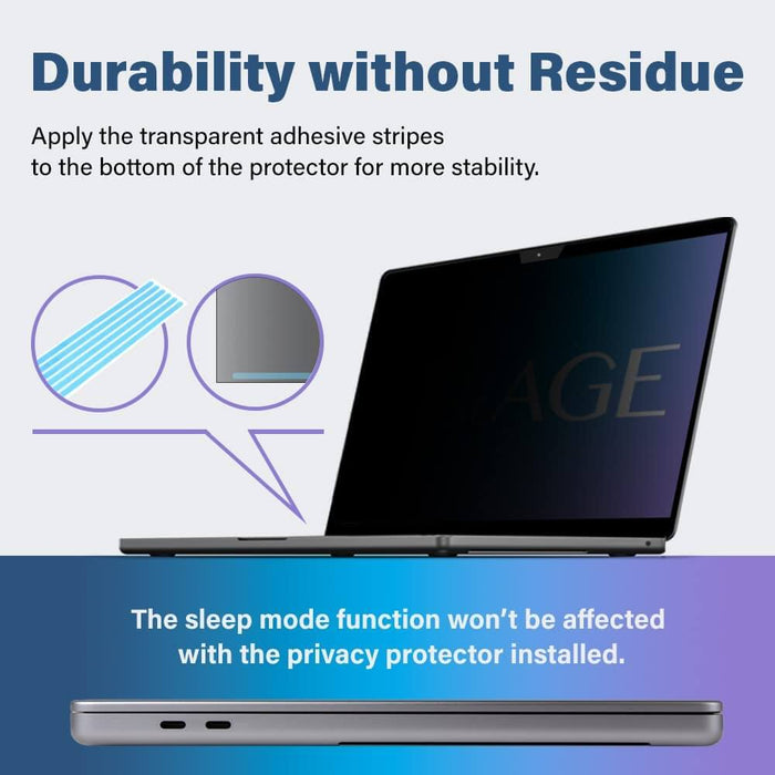 a durabilyty Macbook with a privacy screen