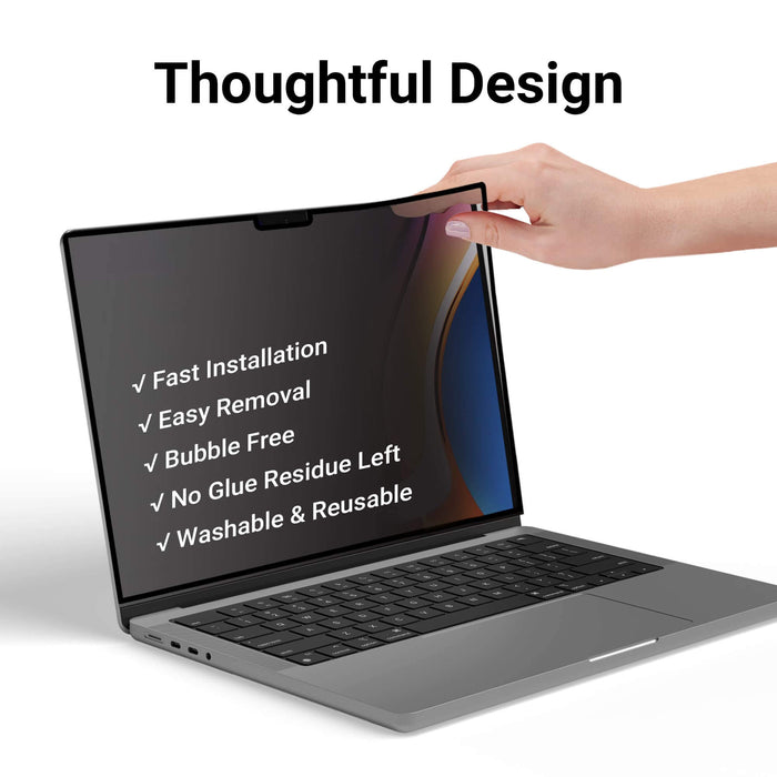 Macbook Pro 14インチ用プライバシースクリーンプロテクター - Storageble Protector