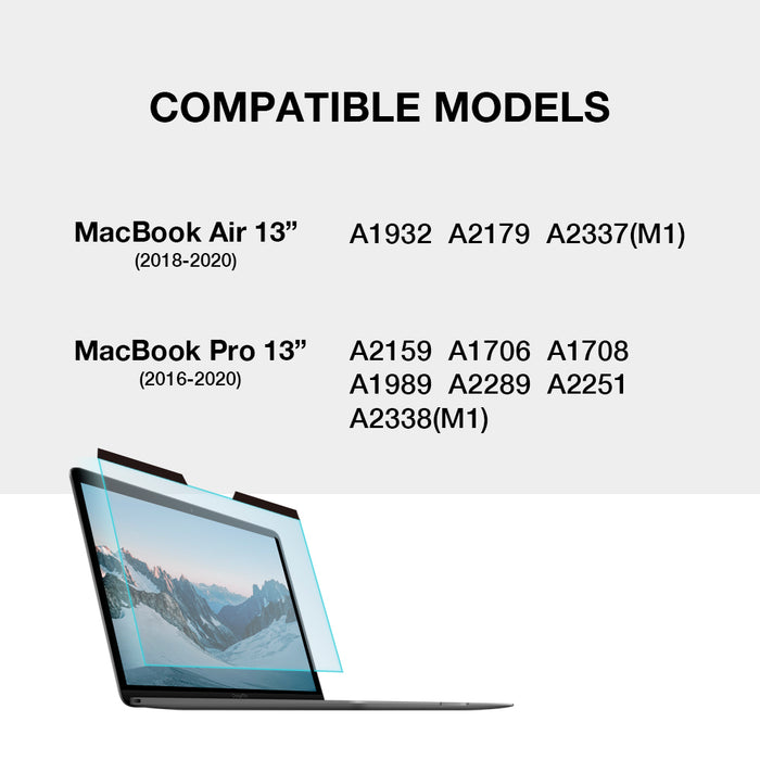 MacBook Pro/Air 13インチ用磁気アンチブルーライトスクリーンプロテクター