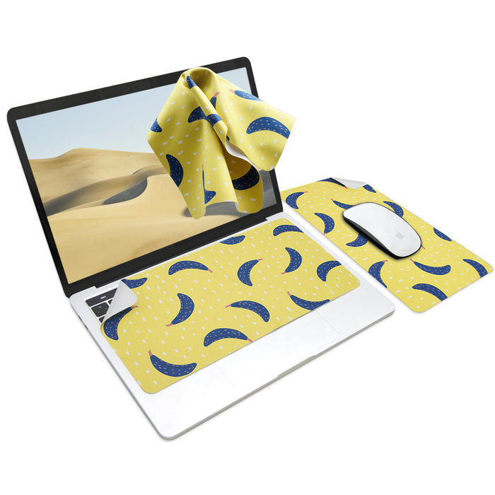 3-in-1 Portable, Washable Mouse Pad & Keyboard Cloth-Banana