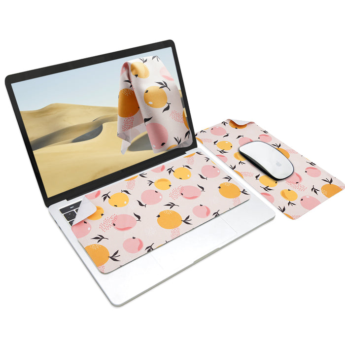 3-in-1 Portable, Washable Mouse Pad & Keyboard Cloth-Pear